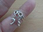 zilveren knokkel ringen met bedeltje [826], Sieraden, Tassen en Uiterlijk, Ringen, Verzenden, Dame, Zilver, Zilver