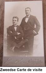 Carte de Visite, 2 broers, Zweden 1908, Verzamelen, Ophalen of Verzenden, Voor 1940, Zo goed als nieuw