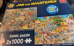 Jan van Haasteren 2 x 1000 stukjes puzzels, Hobby en Vrije tijd, Denksport en Puzzels, Ophalen, 500 t/m 1500 stukjes, Zo goed als nieuw