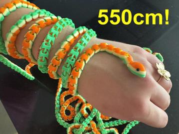 Superlange driekleurige slang van 550cm! beschikbaar voor biedingen