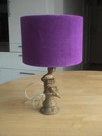 vintage grappig paars schemerlampje, Ophalen of Verzenden, Gebruikt, Minder dan 50 cm
