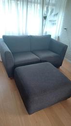2-zits bank met hocker, Huis en Inrichting, Banken | Bankstellen, Ophalen, Gebruikt, 150 tot 200 cm, Tweepersoons