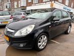 Opel Corsa 1.4 16V 5D 2008 Zwart handgeschakelt bom volle !!, Voorwielaandrijving, 4 cilinders, Zwart, Origineel Nederlands