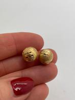 Z865 Prachtige zilveren oorbellen goudkleur, Ophalen of Verzenden, X, Knopjes of Stekers, Goud