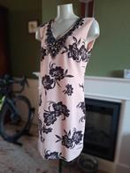 K-Design K design gevoerde roze bruine jurk M gratis verz, Maat 38/40 (M), K-design, Verzenden, Zo goed als nieuw