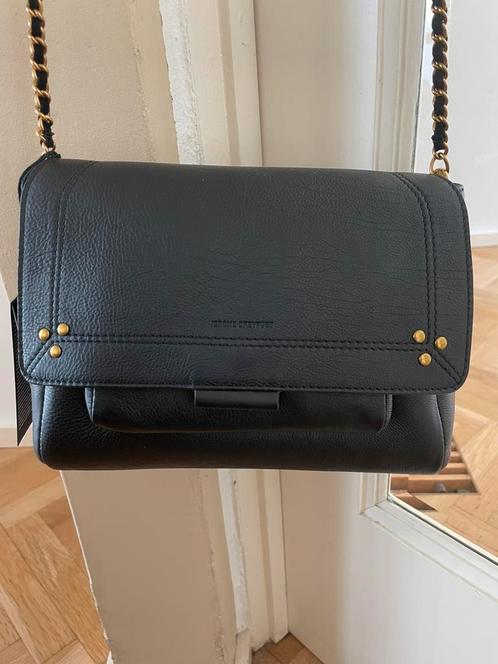 Nieuw: zwart leren tas Jerome Dreyfuss model Lulu maat M, Sieraden, Tassen en Uiterlijk, Tassen | Schoudertassen, Nieuw, Zwart