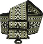 Bag strap - Festival tassenriem/band - Olijf/zwart/wit, Sieraden, Tassen en Uiterlijk, Tassen | Damestassen, Overige kleuren, Overige typen