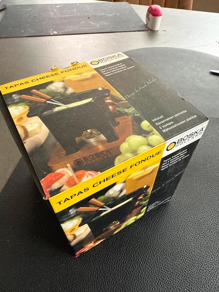 Boska Tapas Cheese Fondue Set - Nieuwstaat!, Witgoed en Apparatuur, Fonduesets, Zo goed als nieuw, Fondueset, Brander, Ophalen of Verzenden