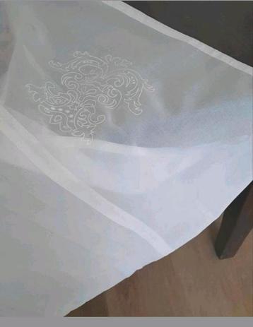  Nieuw voile wit transparant tafelkleed 330x160 cm  beschikbaar voor biedingen