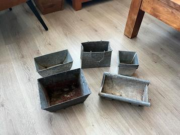 Zinken Plantenbakjes - Klein Prijsje! beschikbaar voor biedingen