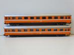 MARKLIN H0 4148 EUROFIMA A9 D-trein rijtuigen oranje SNCB 2X, Wisselstroom, Gebruikt, Wagon, Ophalen of Verzenden