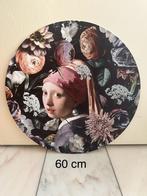 Muur / wand cirkel 60 cm meisje met de parel, Ophalen of Verzenden, Nieuw