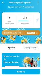 AH Bioscoopzegels 2 volle spaarkaarten., Albert Heijn, Verzenden