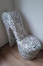 Pump hak stoel (hakstoel) zebra print, Huis en Inrichting, Stoelen, Ophalen, Zo goed als nieuw, Eén