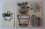 Clear stempelset met snijmal Narcissen, Hobby en Vrije tijd, Stempelen, Verzenden, Gebruikt, Clearstamp