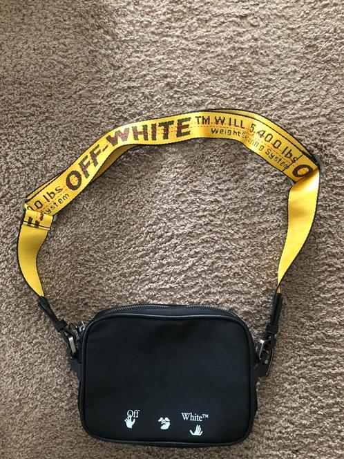 Off white tasje, Sieraden, Tassen en Uiterlijk, Tassen | Schoudertassen, Zo goed als nieuw, Overige merken, Zwart, Ophalen of Verzenden