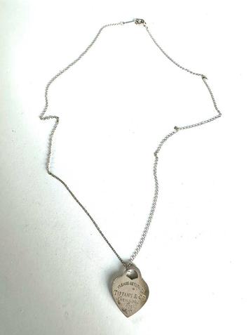Vintage zilveren originele Tiffany & Co ketting beschikbaar voor biedingen