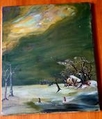 Winterschilderij, Ophalen