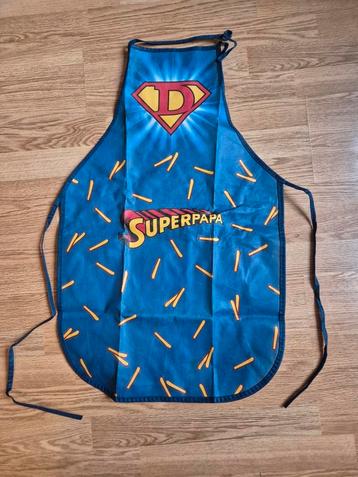 Blauw kookshort Superpapa ***zgan***

 beschikbaar voor biedingen