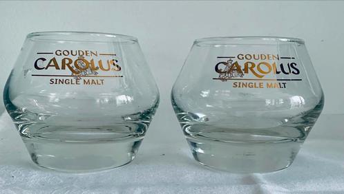 GOUDEN CAROLUS SINGLE MALT GLAS 2x, Verzamelen, Glas en Borrelglaasjes, Zo goed als nieuw, Overige typen, Ophalen of Verzenden