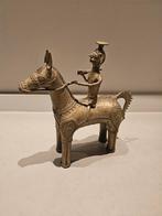 Bastar tribale kunst Dhorka messing paard en ruiter, Ophalen of Verzenden