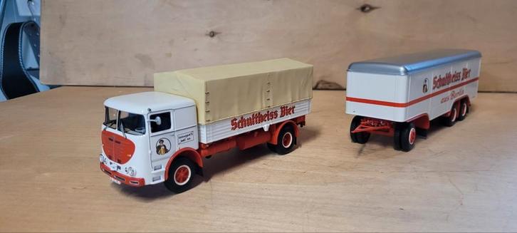 Minichamps BÜSSING LU 11/16 Schultheis Bier, Hobby en Vrije tijd, Modelauto's | 1:43, Zo goed als nieuw, Bus of Vrachtwagen, MiniChamps