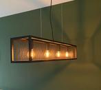 Eettafellamp, 4 lichtpunten, Huis en Inrichting, Lampen | Hanglampen, Ophalen, Zo goed als nieuw, Metaal, Minder dan 50 cm