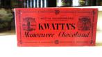 Antiek Kwatta  Manoevre Chocolaad blik, Verzamelen, Blikken, Verzenden, Zo goed als nieuw, Overige, Overige merken