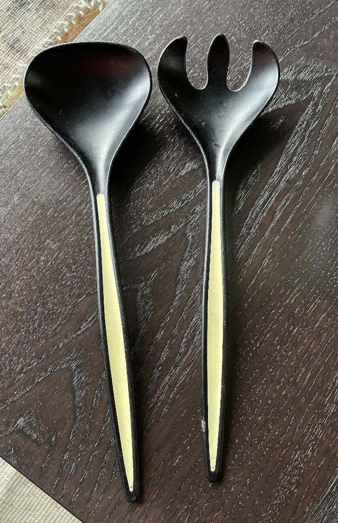 Normann Krenit Slabestek Vintage Zwart Geel Krenchel Emsa, Antiek en Kunst, Antiek | Keukenbenodigdheden, Ophalen of Verzenden