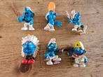 Zes oude Smurfen, Verzamelen, Poppetjes en Figuurtjes, Ophalen of Verzenden, Gebruikt