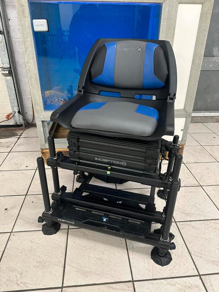 Preston Inception 360 zitkist, visstoel instelbaar., Watersport en Boten, Hengelsport | Algemeen, Zo goed als nieuw, Ophalen of Verzenden