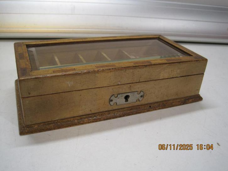 antieke reisbureaudoos 18/9,5/4,5 cm (362), Antiek en Kunst, Antiek | Kantoor en Zakelijk, Ophalen of Verzenden