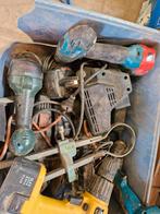 Krat met divers elektrisch gereedschap, Ophalen, Gebruikt, Boor- en Schroefmachine