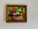 Handgemaakt Schilderij - Groenten en Fruit, Ophalen of Verzenden, Zo goed als nieuw, Schilderij, Minder dan 50 cm