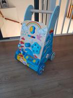 Houten loopwagen met activiteitenbord, Ophalen, Zo goed als nieuw