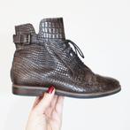 Zeer Mooie Leren Fantasy Enkellaarsjes -s6 (Maat 37) € 60,-, Overige kleuren, Ophalen of Verzenden, Zo goed als nieuw, Fantasy