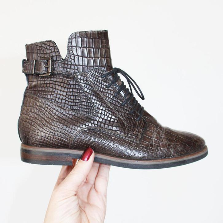 Zeer Mooie Leren Fantasy Enkellaarsjes -s6 (Maat 37) € 60,-, Kleding | Dames, Schoenen, Zo goed als nieuw, Lage of Enkellaarzen