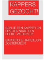 Kappers gezocht