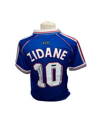 Gesigneerd Zinedine Zidane Frankrijk shirt met certificaat 