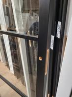 83x231,5 binnendeur stomp L staallook zwart helder glas SK9, Ophalen, 80 tot 100 cm, 215 cm of meer, Glas