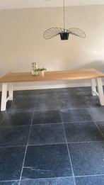 Licht eiken houten eettafel, Huis en Inrichting, Tafels | Salontafels, Ophalen, Zo goed als nieuw