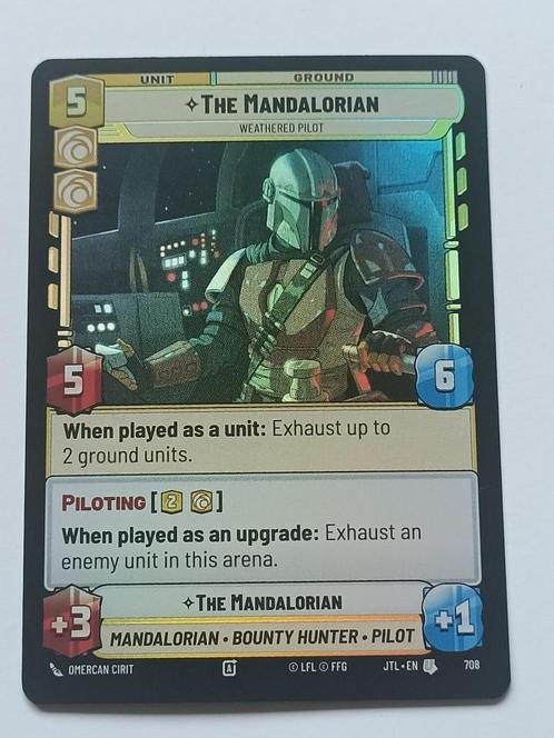 Star Wars U; JTL; The Mandalorian; 708; Foil, Hobby en Vrije tijd, Verzamelkaartspellen | Overige, Nieuw, Losse kaart, Foil, Verzenden