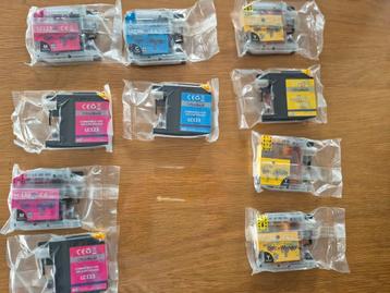 10x Inktcartridges voor Brother printer (LC123) beschikbaar voor biedingen