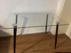 Glas eetkamer, Minder dan 50 cm, Rechthoekig, 50 tot 100 cm, Ophalen of Verzenden