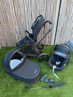 Cybex Priam Complete Set Zwart - Inclusief Autostoel!, Zo goed als nieuw, Combiwagen, Met reiswieg, Ophalen