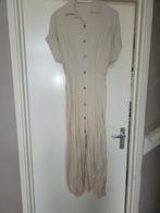 Crème jurk met gouden knopen - Maat M/L, Ophalen of Verzenden