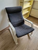 Ikea Poang schommelstoel wit met antraciet grijs, Huis en Inrichting, Fauteuils, Ophalen, Gebruikt