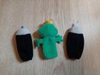Kikkerkoning + ridder vingerpopjes, Kinderen en Baby's, Speelgoed | Knuffels en Pluche, Ophalen of Verzenden