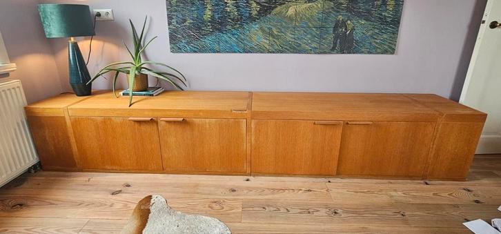 Houten TV Meubel, Huis en Inrichting, Kasten | Televisiemeubels, Gebruikt, Minder dan 100 cm, 200 cm of meer, 50 tot 75 cm, Overige houtsoorten