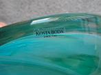 Kosta Boda Glazen Schaal - Groen/Blauw Swirl Design, Ophalen of Verzenden